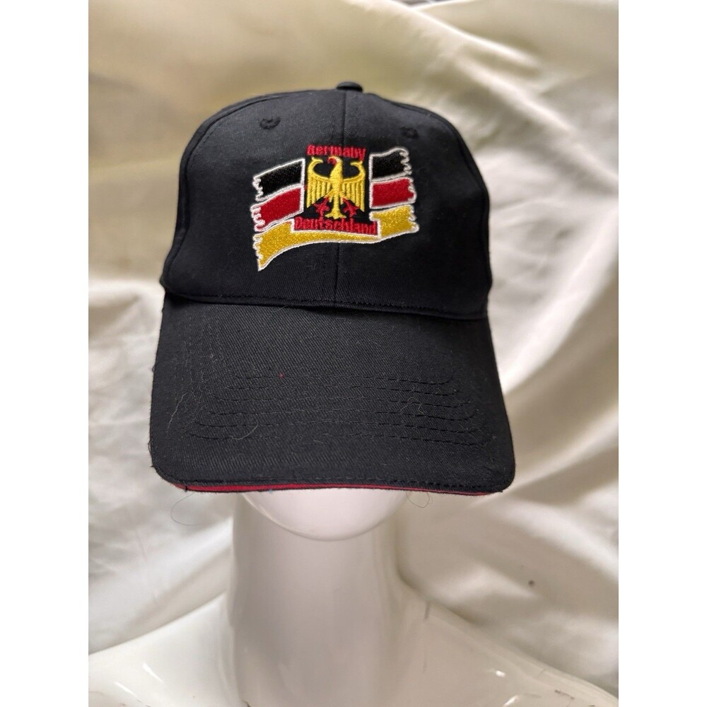 NEW-Germany Hat Deutstchland KNAB 78136- Schonach  Red Yellow Black Ball Cap